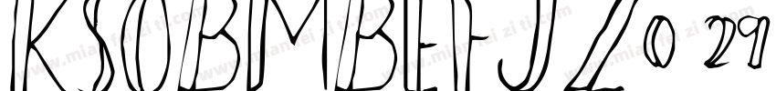 KSOBMBEFJZ0 29 00字体转换